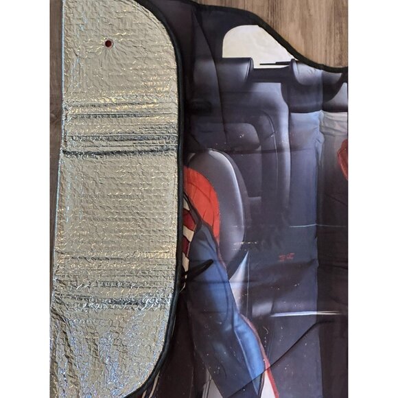 Captain America & Spider-Man Car Sunshade | Front Windshield Sunshade - Picture 6 of 8